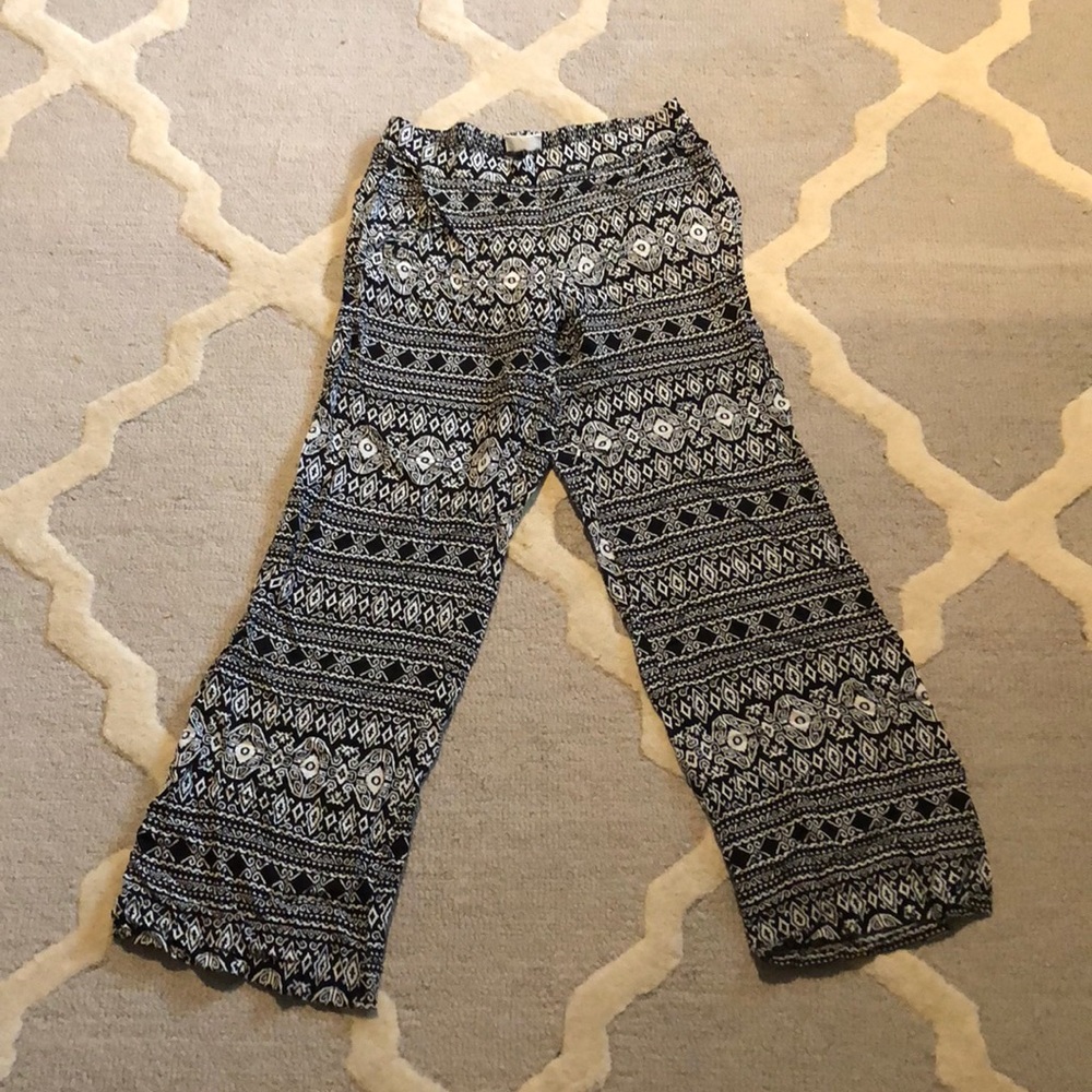 Black and White Pants